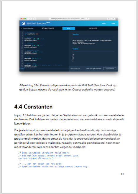 Leer apps maken met de Praktijkgids Swift - Preview 1