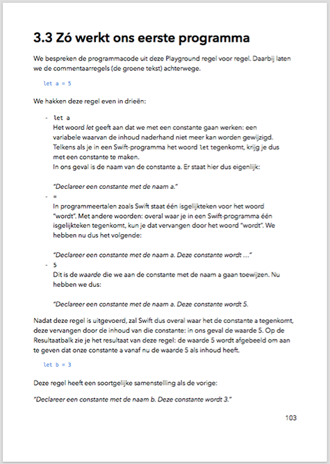 iOS Apps bouwen met Swift Deel 1: Programmeren met Swift 3.0 Preview 2